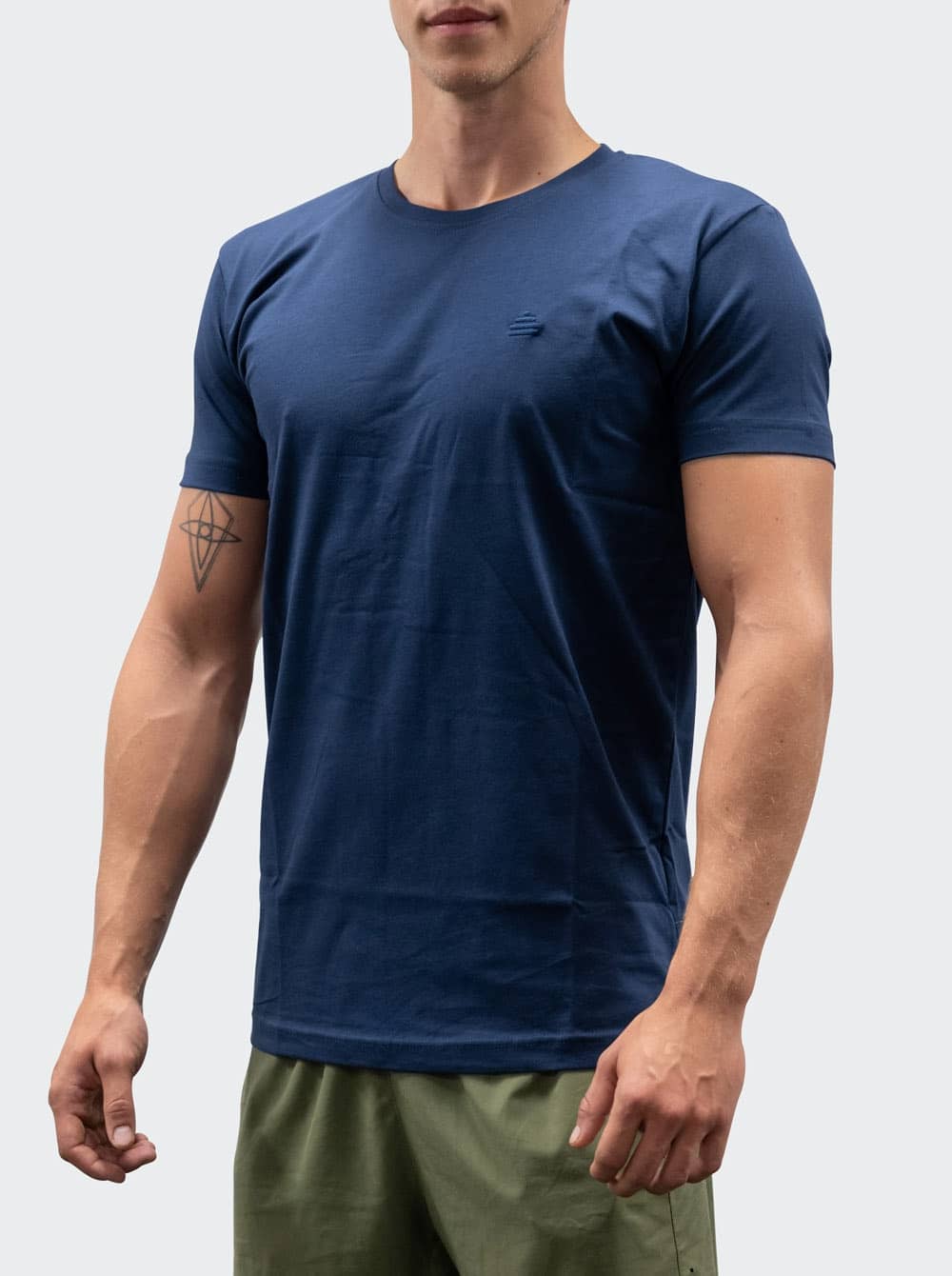 Bildnummer 2 av T-Shirt Discreet Mens Navy Blue