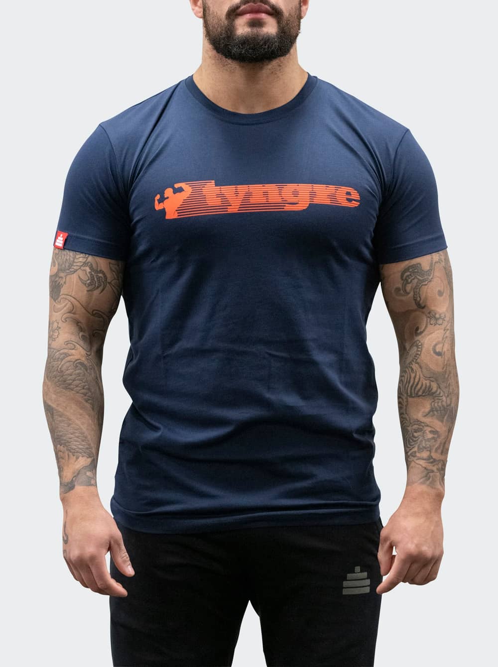 Bildnummer 4 av T-Shirt Pose Mens Navy/Orange