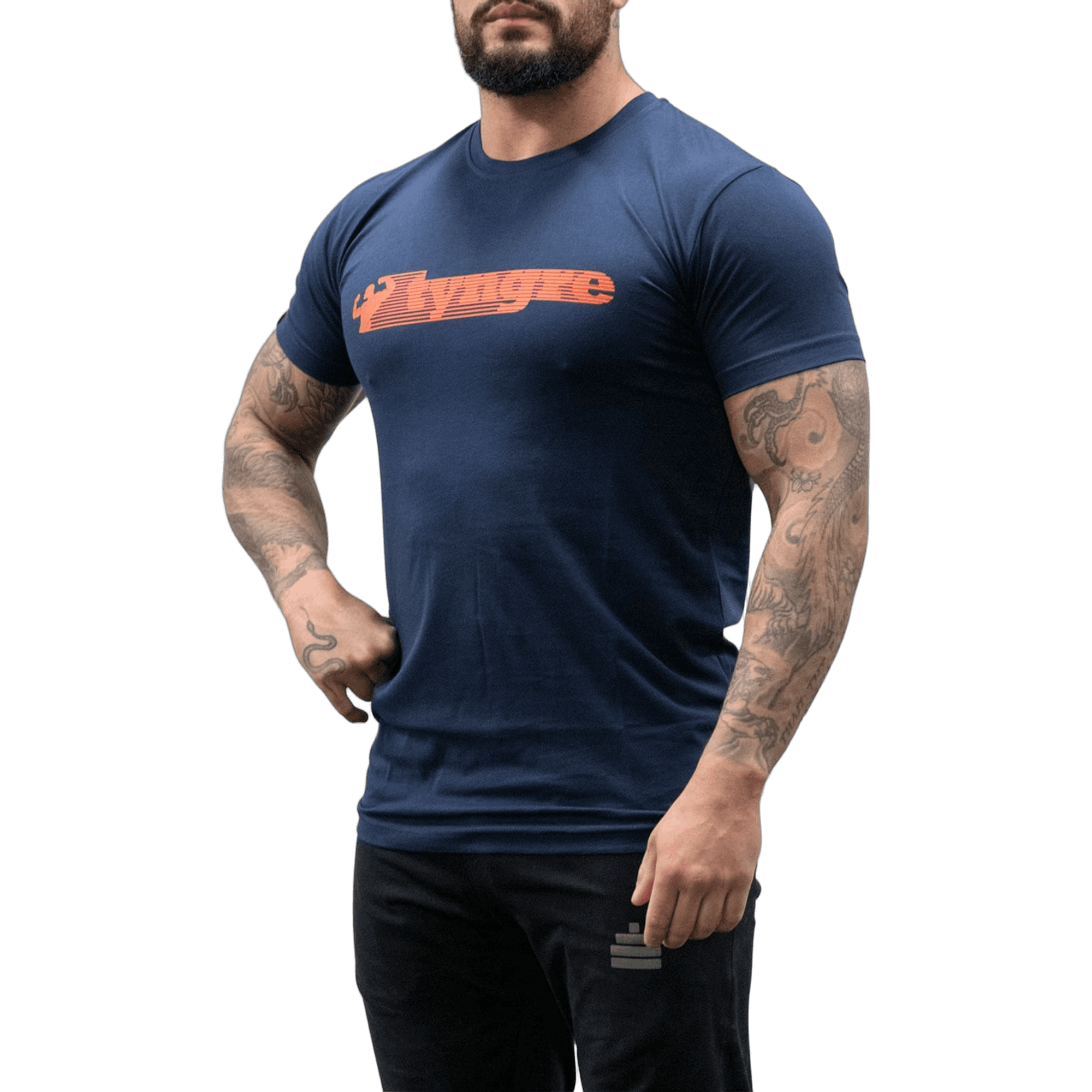 Bildnummer 1 av T-Shirt Pose Mens Navy/Orange