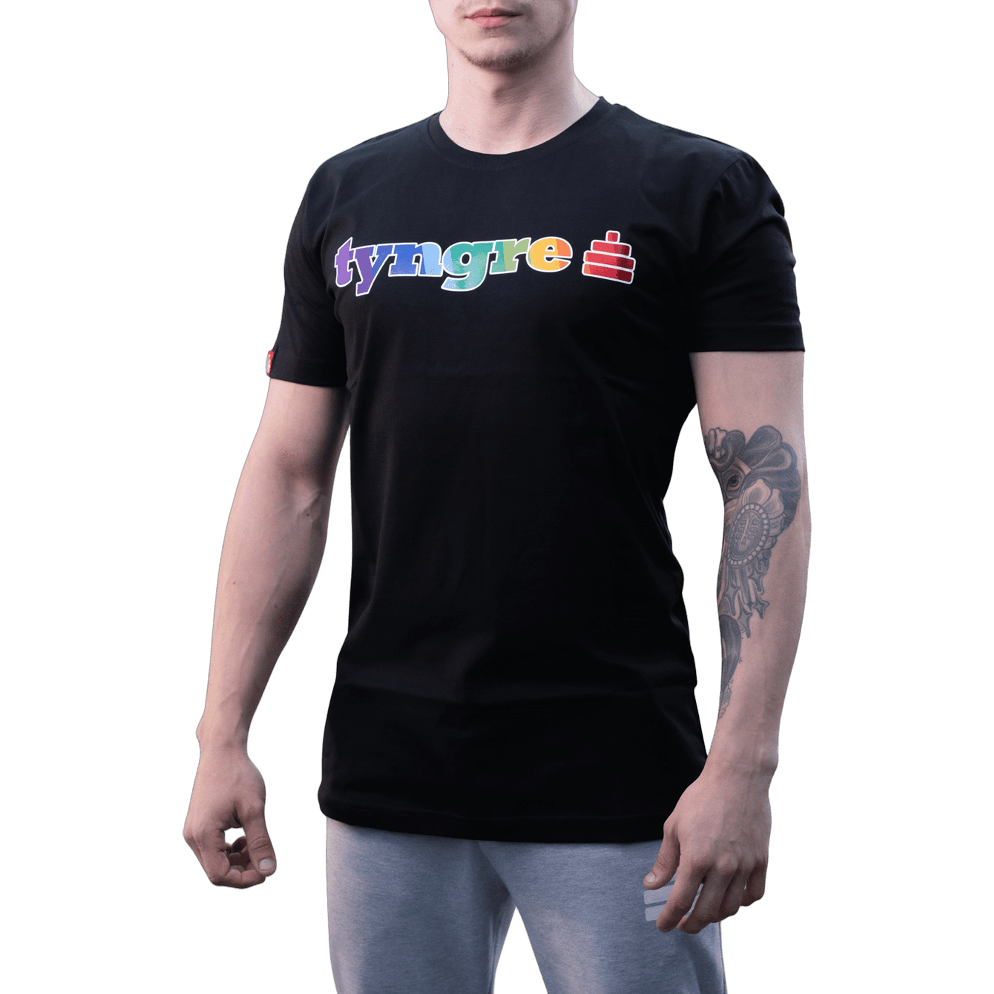 Bildnummer 1 av T-Shirt Rainbow Mens Black