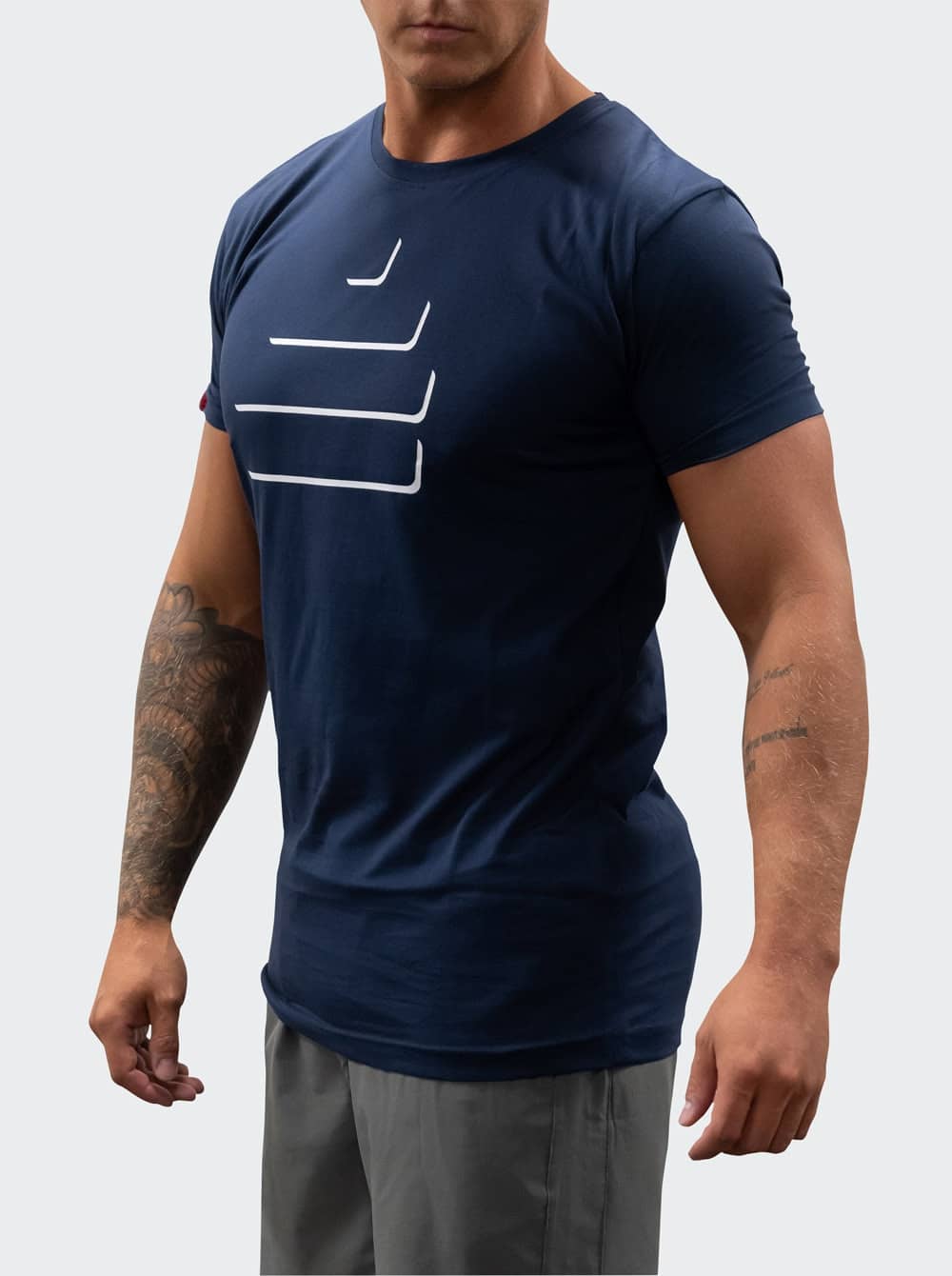 Bildnummer 2 av T-Shirt Silhouette Mens Navy/White