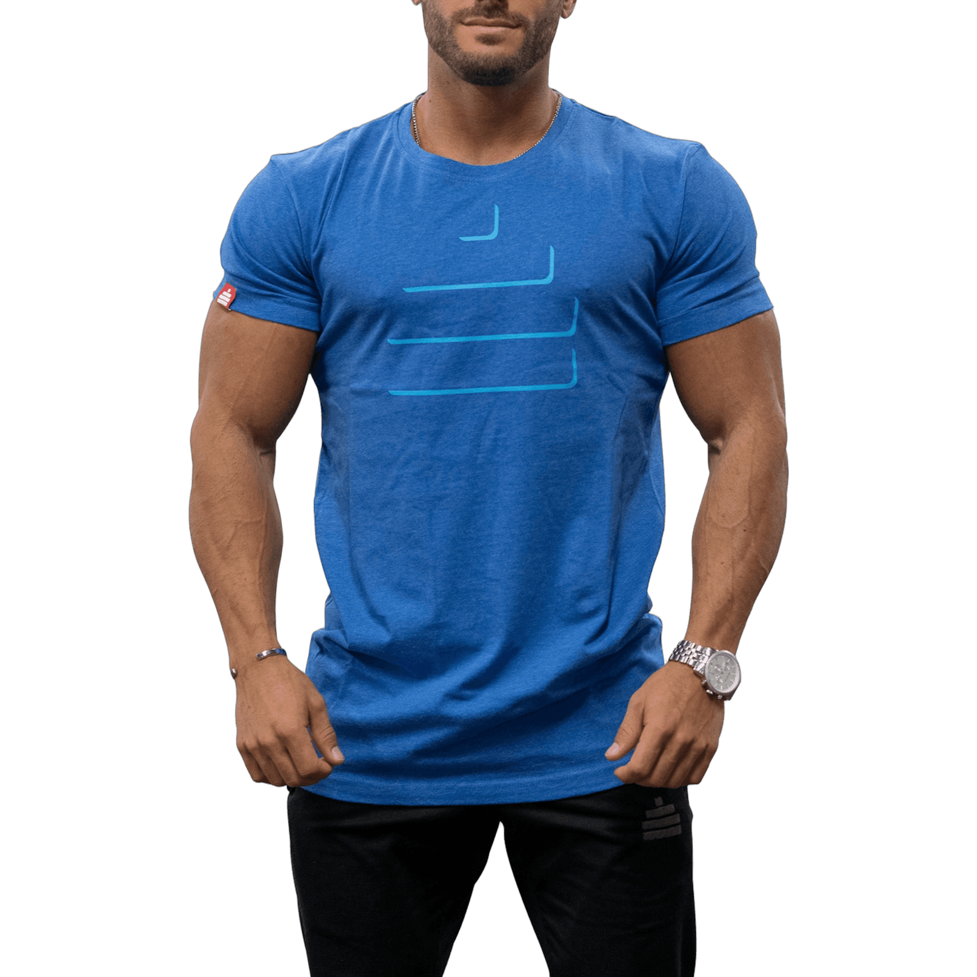 Bildnummer 1 av T-Shirt Silhouette Mens Deep Blue Melange