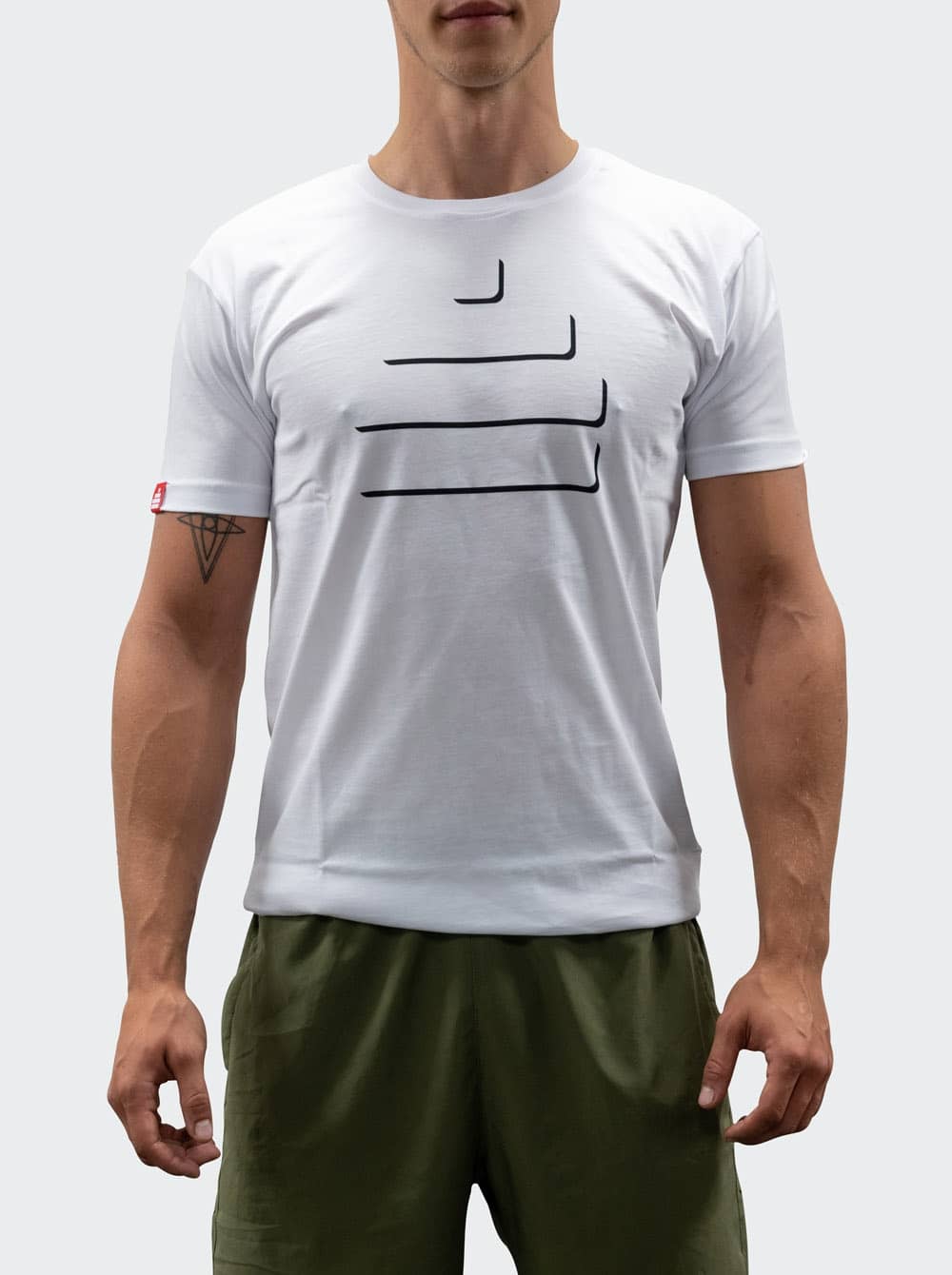 Bildnummer 2 av T-Shirt Silhouette Mens White/Black