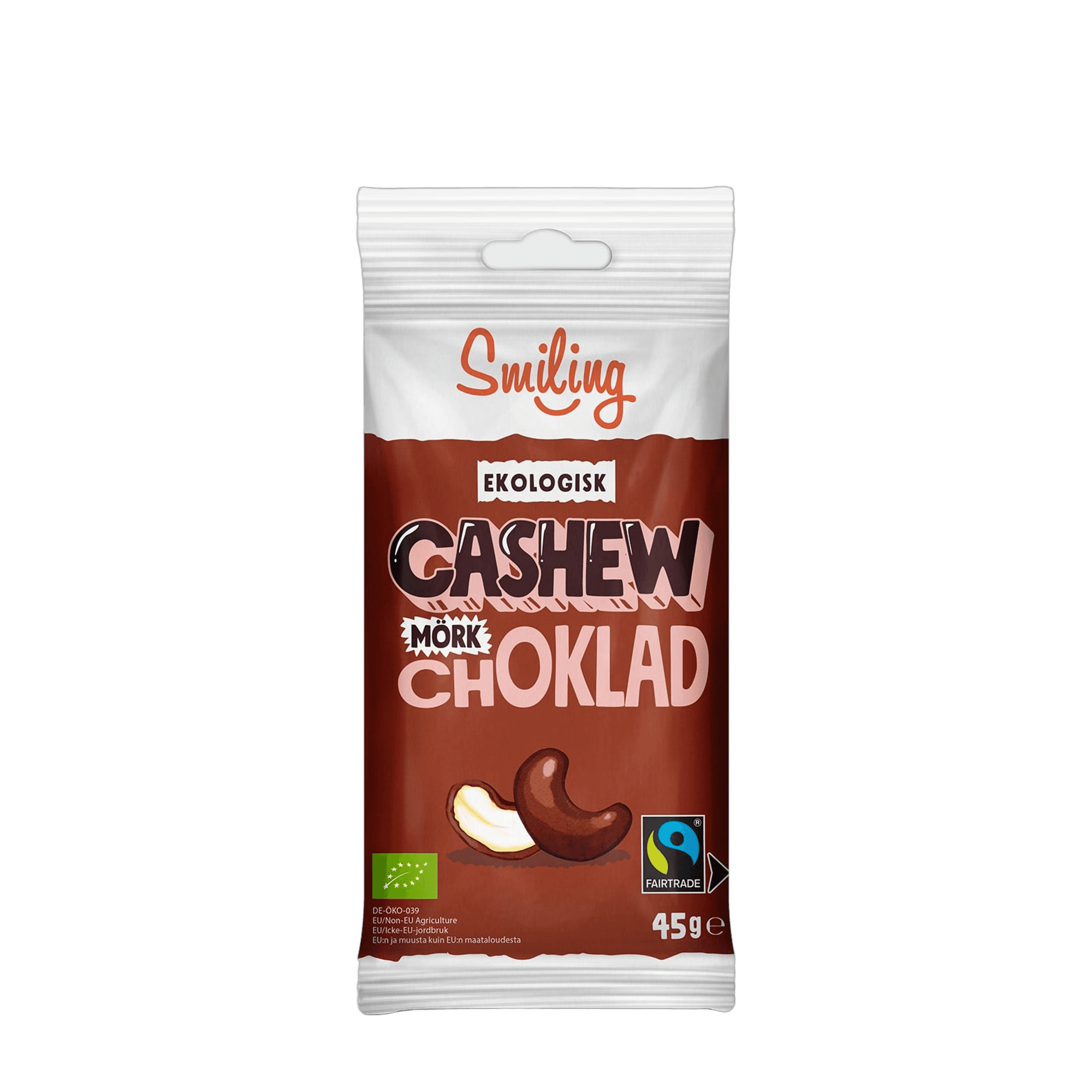 Bildnummer 1 av Smiling Cashew Mörk Choklad 45g
