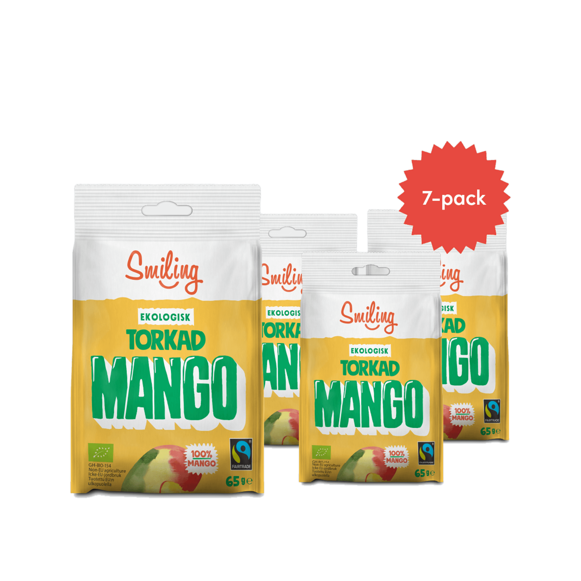 Bildnummer 1 av Smiling Torkad Mango 7-pack
