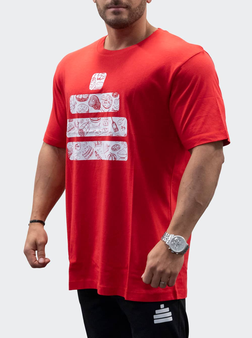 Bildnummer 2 av T-Shirt Loose Fit Food Mens Red