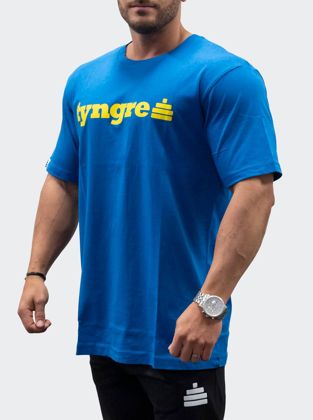 Bildnummer 2 av T-Shirt Loose Fit Logo Mens Blue/Yellow