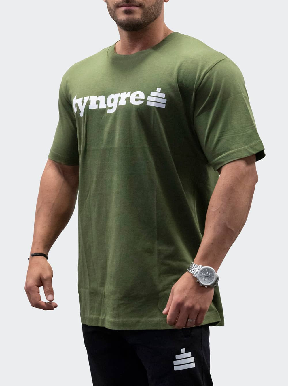 Bildnummer 2 av T-Shirt Loose Fit Logo Mens Army