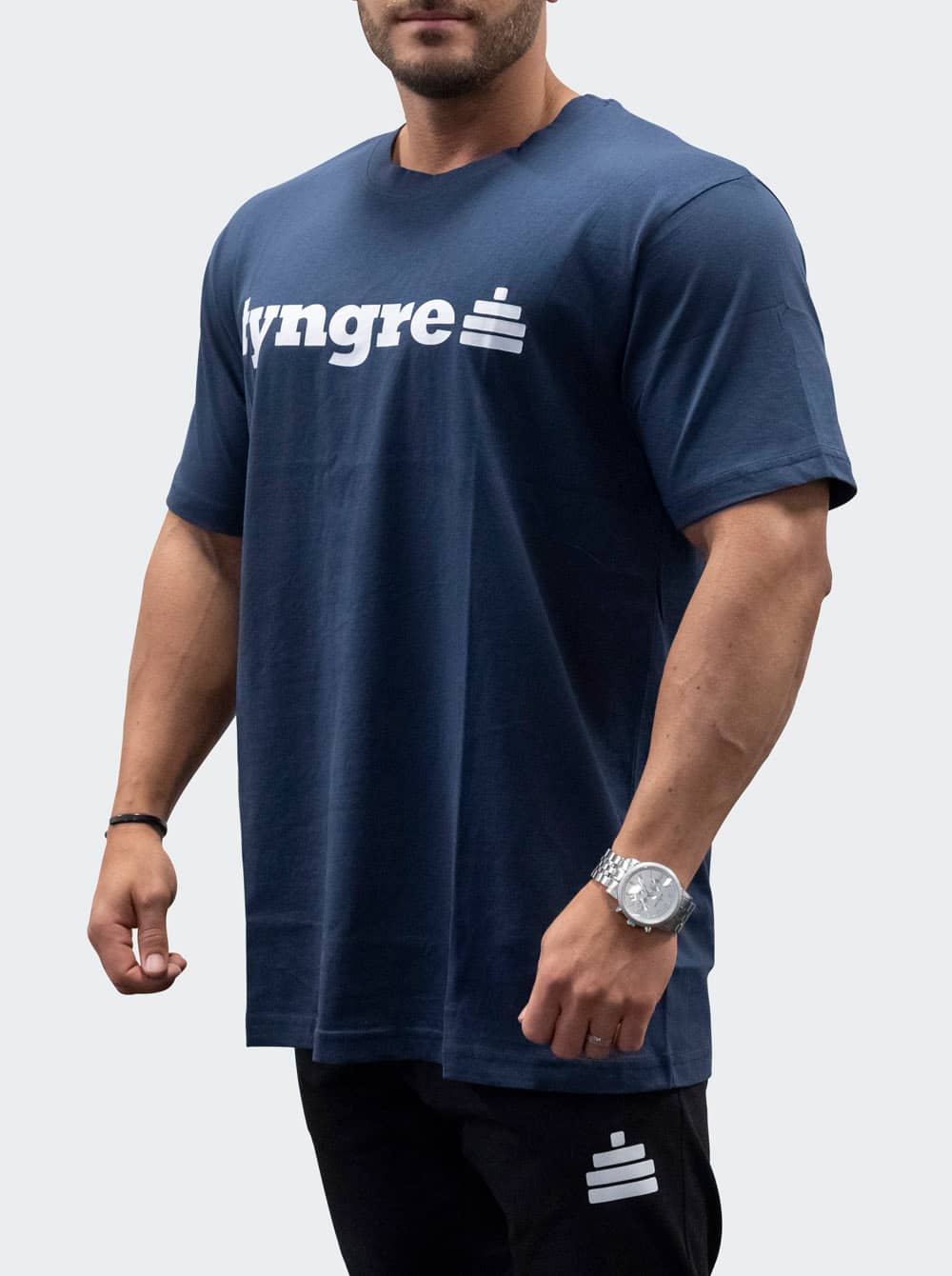Bildnummer 2 av T-Shirt Loose Fit Logo Mens Navy