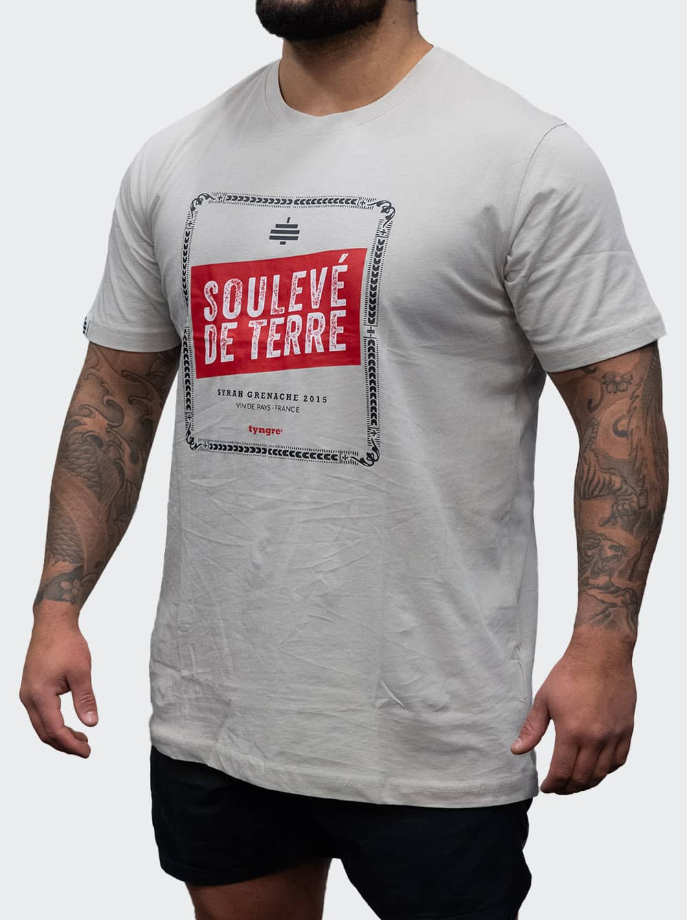 Bildnummer 2 av T-Shirt Loose Fit Soulevé de Terre Mens Warm Gray