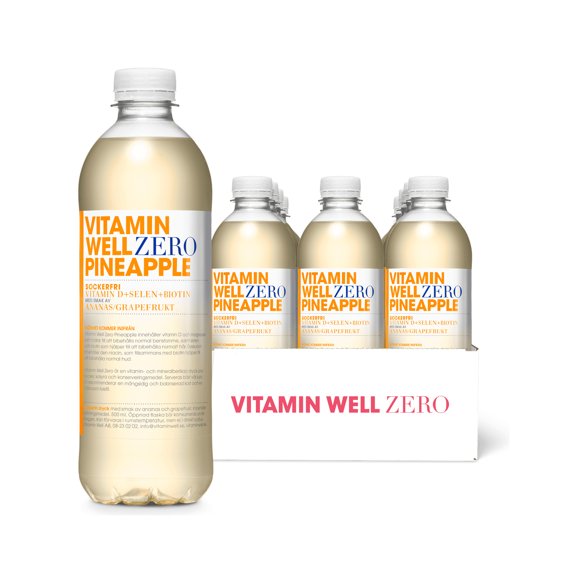 Bildnummer 1 av Vitamin Well Zero Pineapple 12-pack