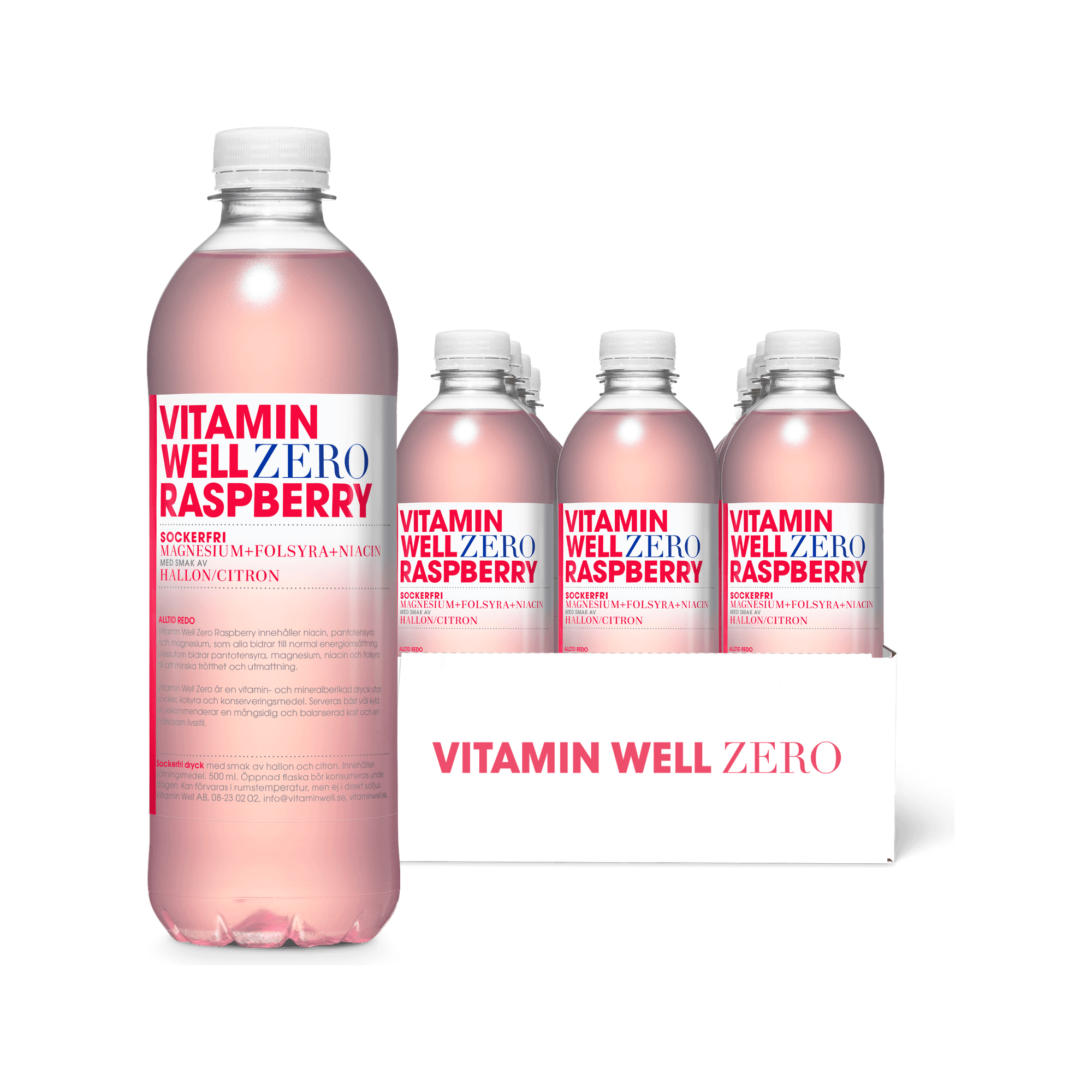 Bildnummer 1 av Vitamin Well Zero Raspberry 12-pack