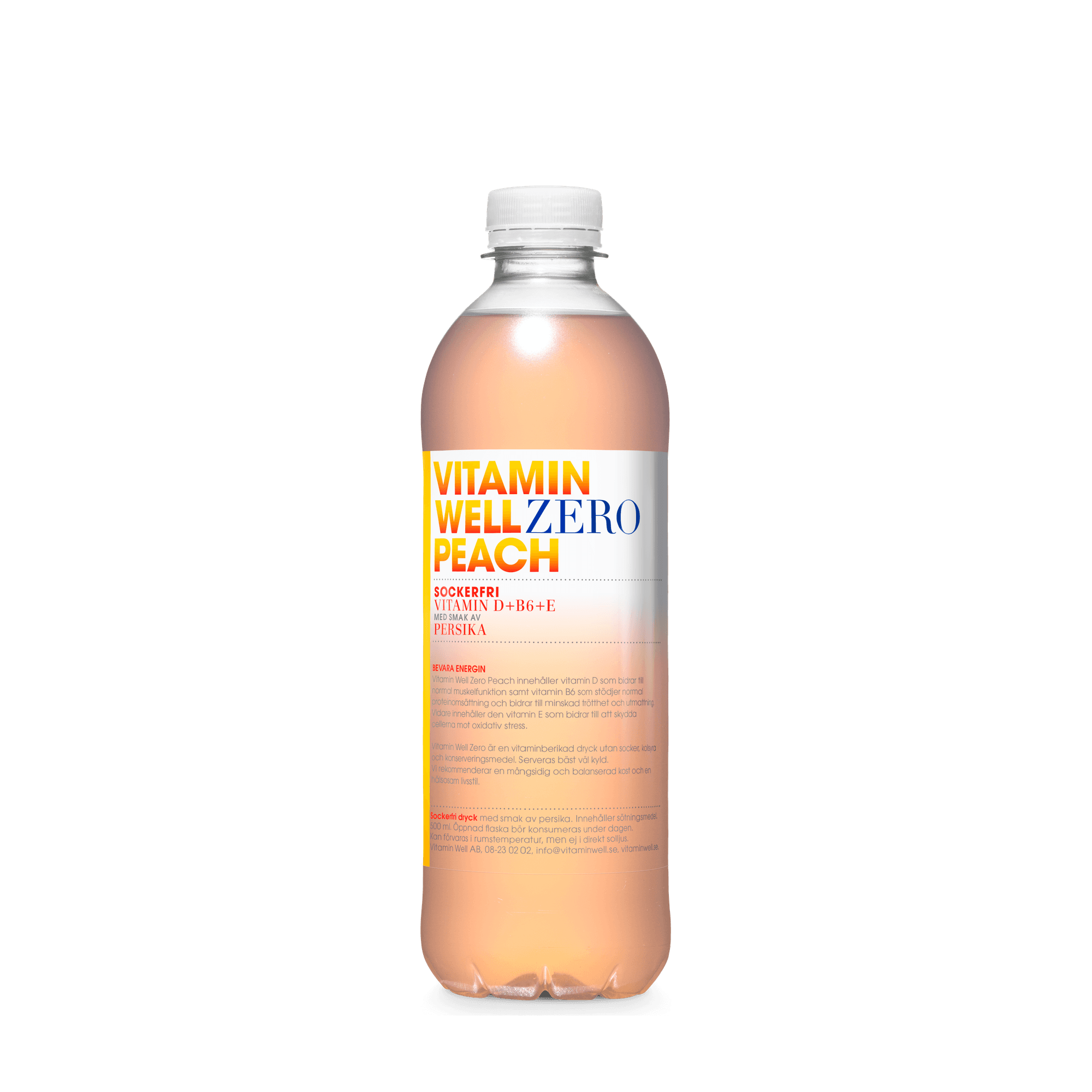 Bildnummer 1 av Vitamin Well Zero Peach 500ml